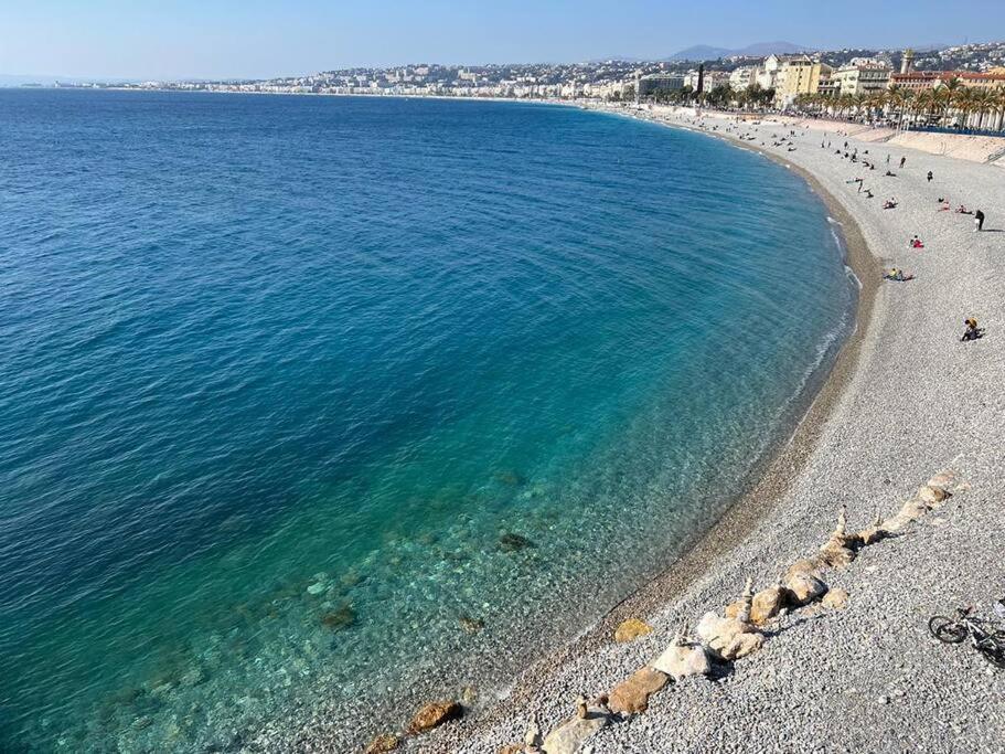 ניס Bd Grosso Apt 4 Prs, 300M Plage, Clim, Parking מראה חיצוני תמונה